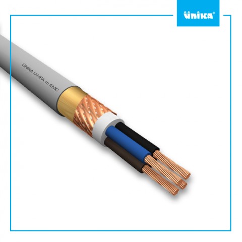 U-HFA m 0,6/1 kV Gemi Tipi Ekranlı Güç ve Aydınlatma Kabloları ( 2x4 -12mm ) 