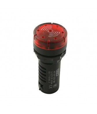BUZZER ( KIRMIZI - 220 VAC- 16mm ) 