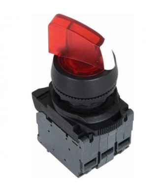 IŞIKLI MANDAL BUTONLAR ( KIRMIZI 24V AC-DC )