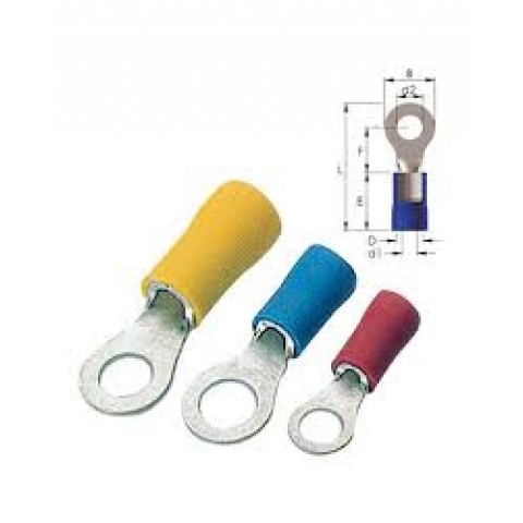 YUVARLAK TİP İZOLELİ KABLO UÇLARI 4.0-6.0MM
